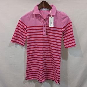 Vineyard Vines Girls Rugby Style Collared Striped T-Shirt Dress Size Small